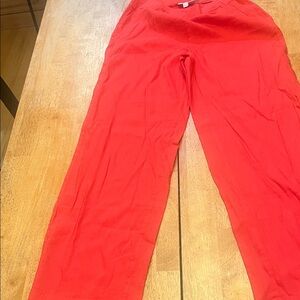 Chico's Bold Red Wide Leg Pants
